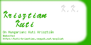 krisztian kuti business card
